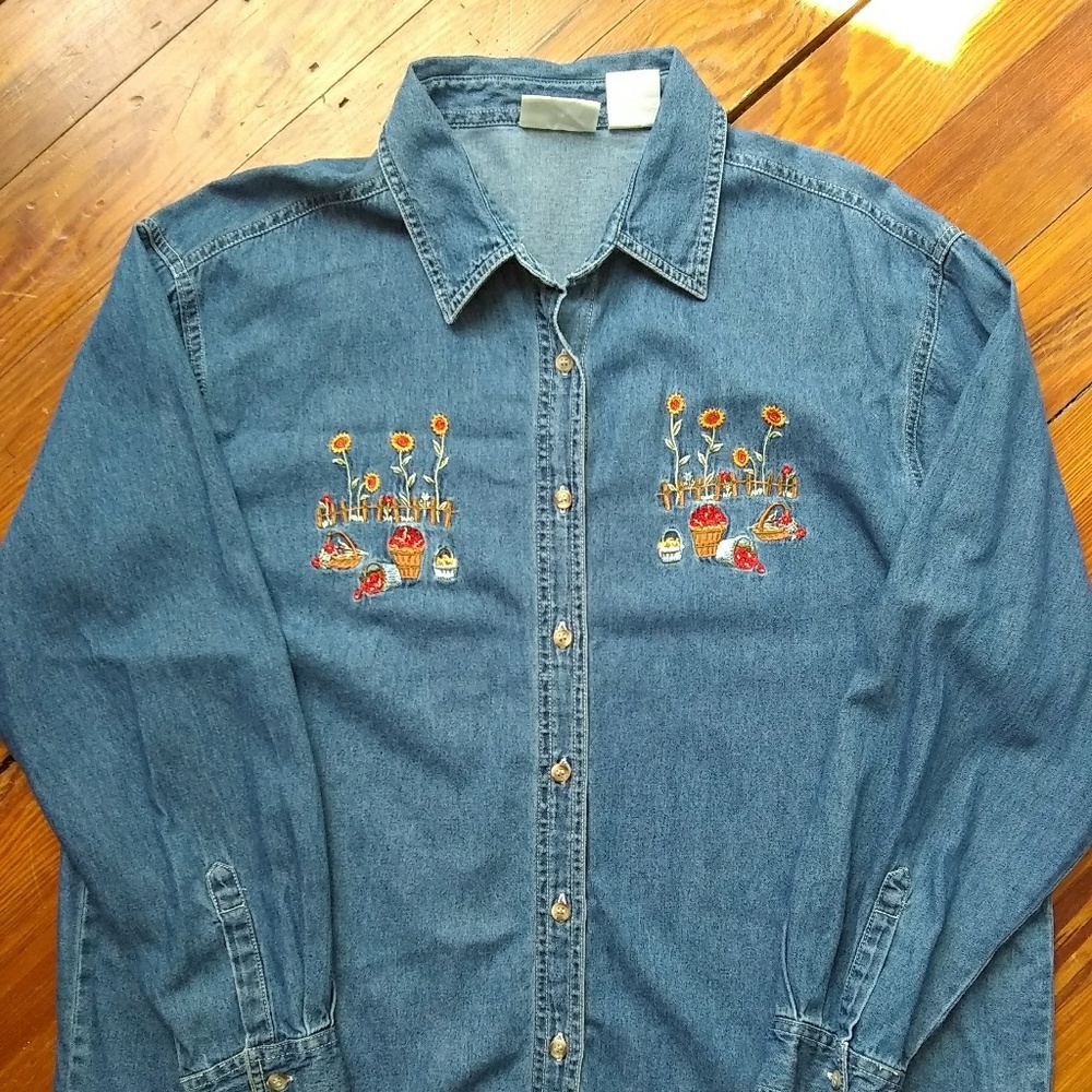Vintage denim button down